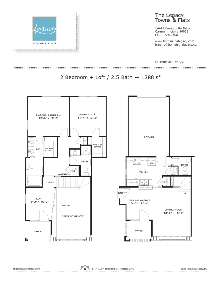 Copper 2 Bedroom Townhouse Floor Plan The Legacy Towns And Flats
